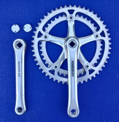 SUGINO AT クランクアーム　170 ヴィンテージ 1980's SUGINO GS Crankset 170 Chainrings 52t / 42t Road Bike