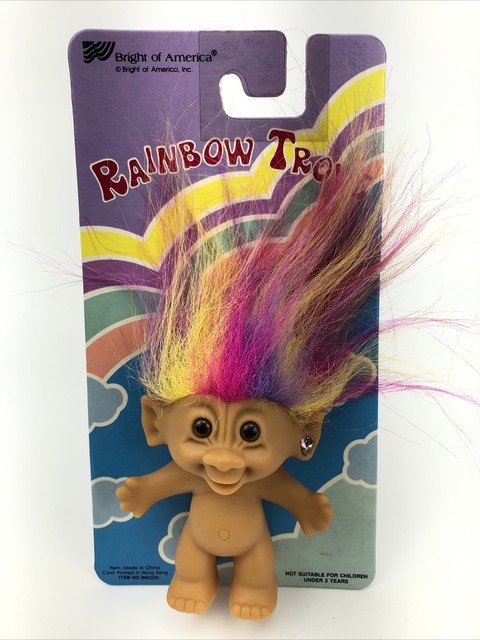 Vintage NOS Rainbow Troll Bright of 
