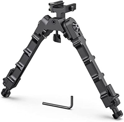 7.5''-9''Adjustable Hunting Bipod Quick Release Bipod Flat for 20mm Picatinny Rail