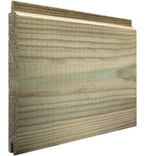 Shiplap T&G Treated Redwood 121mm x 14.5mm Wooden Exterior Cladding Boards Ruby