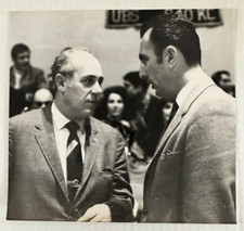 Boston Globe Photo Red Auerbach Bob Cousy March 6, 1969 Boston Celtics