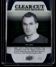 2017-18 Upper Deck Clear Cut Honoured Members Syl Apps 009/100 #HOF-69