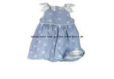 Gymboree Island Hopper Pinstriped Bow Strap Lined Dress 6-12M