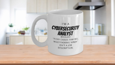 Cybersecurity Analyst dad mug, funny CISA mom coffee cup, Future CISA gift
