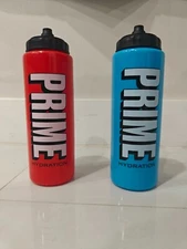 Prime Hydration OFFICIAL Squeeze Sport Water Bottle Promotional Item Lot Of 2