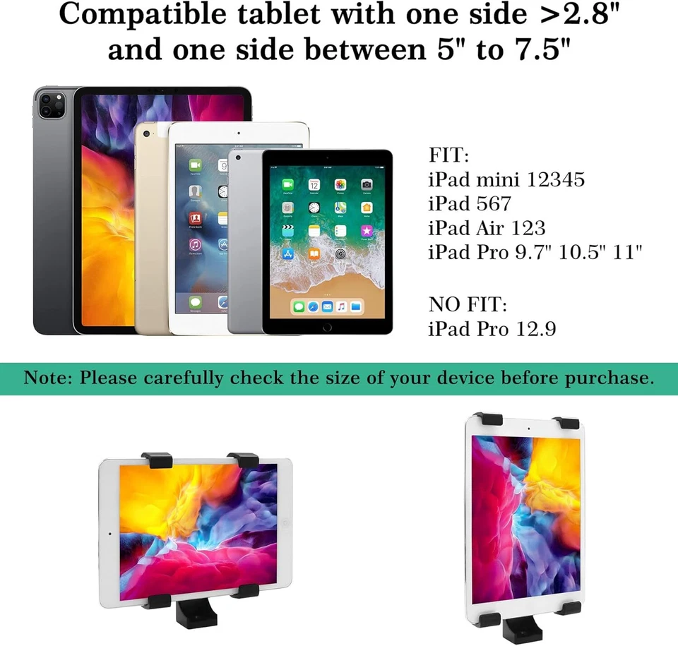 Acuvar 57" inch Pro Tripod, Tablet Mount + Smartphone Mount + Mount for GoPro - Image 4 of 4