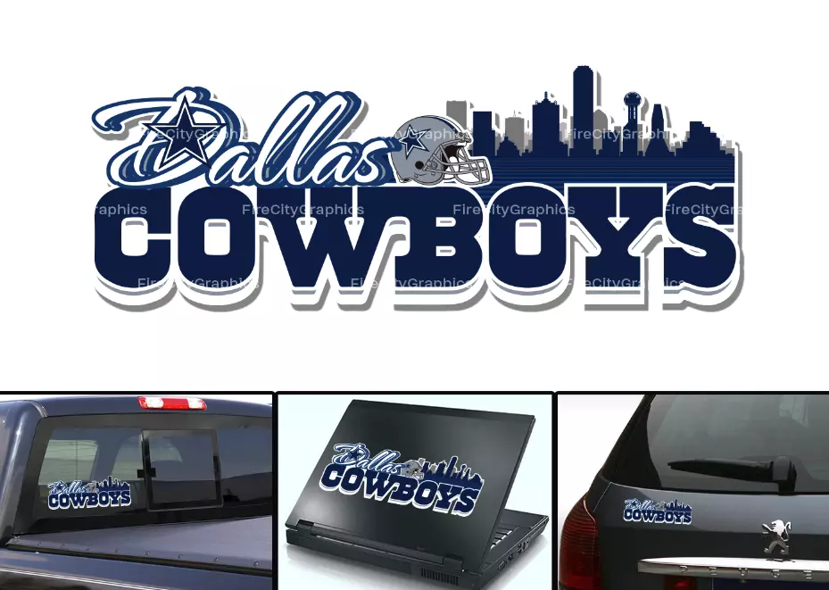 Dallas cowboys sale rear window decal