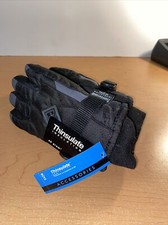 New Boys Black 40G Thinsulate Insulation Waterproof Winter Gloves - SZ M