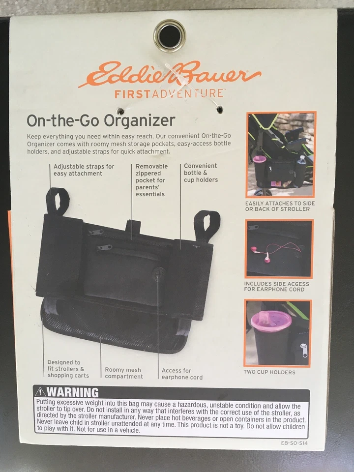 Eddie Bauer On The Go Organizador para Cochecito NUEVO Foto 2 de 3