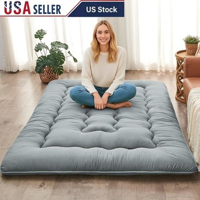 Comfortable Futon Mattress Soft Breathable Sleeping Mat Yoga Tent Guest Use