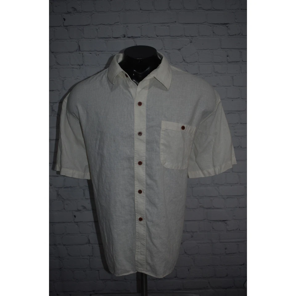 Camisa de vestir Orvis Country para hombre talla 2XL XXL cáñamo Tencel Lyocell clásica blanca Foto 2 de 4
