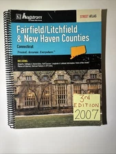 Fairfield Litchfield & New Haven Connecticut Street Atlas 2007 Kappa CT Hagstrom