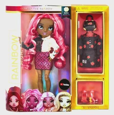 Rainbow High EMI VANDA Doll Series 3 Daria Roselyn (Pink) Fashion w/2 Outfits