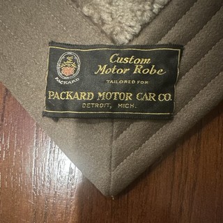 Packard Motor Car Co Custom Motor Robe Throw Blanket Brown/Gray Solid