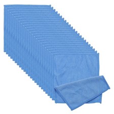 24 Pcs 5.91" x 5.91" Glasses Cleaning Cloth Microfiber Eyeglasses Cloth Blue