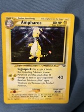 Pokemon Ampharos Holo Rare 1/111 Neo Genesis Unlimited Vintage WOTC SWIRL!! on eBay