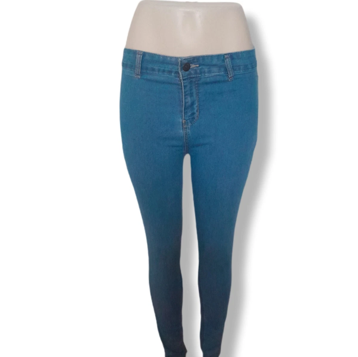 Jeans Femme Kiabi Skinny Taille 38 - Noir, Tour De Taille 36, Entrejambe 72 Cm