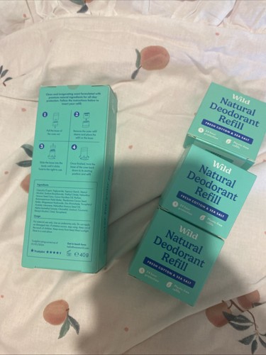 Wild fresh cotton &Sea Salt Applicator And +3 Refills Rrp £24 Bargin - Picture 4 of 6