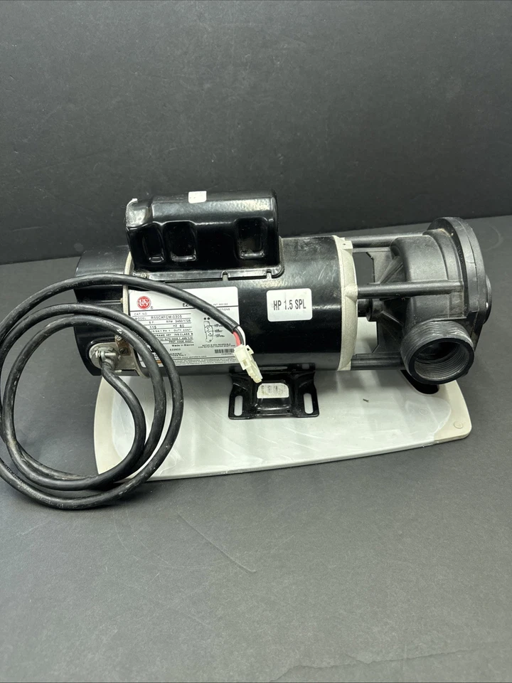 Waterway E-Series 3420610-15 48-Frame 2-Speed Spa Pump 1-1/2HP 115v Center Disch - Image 3 of 4