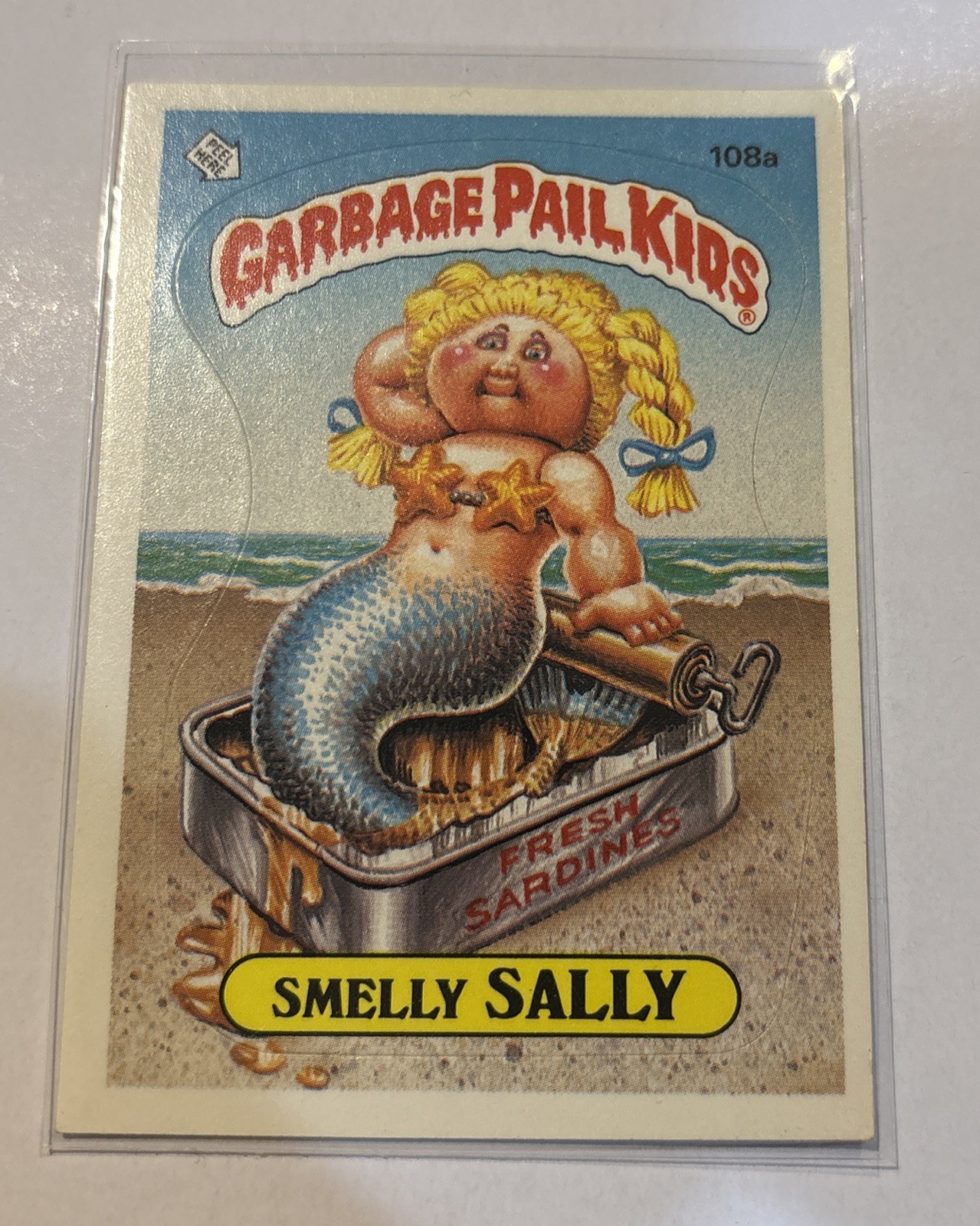 1986 Topps Garbage Pail Kids Smelly Sally Series 3 #108a GPK Card in Protective Sleeve