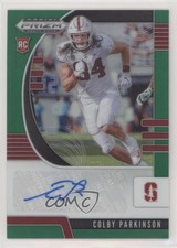 2020 Panini Prizm Draft Picks Rookies Green Colby Parkinson #135 Auto 6f5