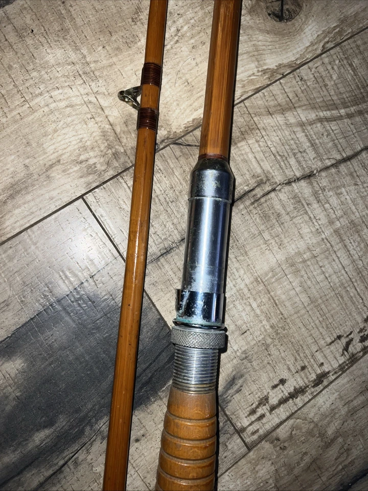 De colección 5’7” Horrocks Ibbotson "Potomac" Tonkin caña de bambú 2 piezas Deep Sea Foto 3 de 4