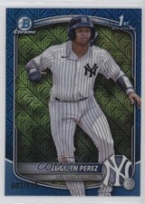 2025 Bowman Chrome Prospects Mega Box Navy Mojo Refractor Edgleen Perez 10no