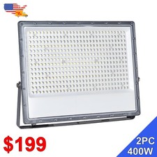 2 Pack Super Bright 48000 Lms 400 Watt Led Flood Light IP65 Outdoor Led Lighting