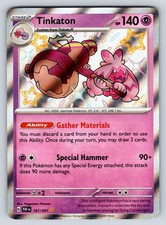 tinkaton pokemon card price ex Paldea Evolved Commemorate your favorite tabletop game with this Tinkaton EX 2023 Pokemon Paldea Evolved Special Illustration Rare #262 PSA Authenticated 9 Card Pokemon Card Tinkaton EX SR,