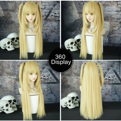 その他 misa Death Note Misa Amane Blonde Cosplay Wig Long Straight Hair