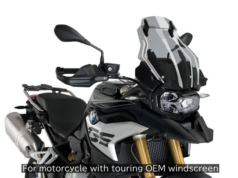 Puig Touring Screen With Extender Smoke For Bmw F750 Gs (18-22) Light - Image 2