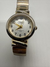 Prestige by Waltham Ladies Quartz Watch Gold Tone Stainless Steel New Battery