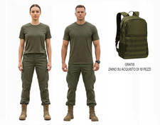 Tshirt T-shirt Maglia Maglietta Verde Militare Esercito Soldato Recluta Vfi