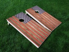VINYL WRAPS Cornhole Board DECALS America 04 USA Flag American Bag Game Stickers
