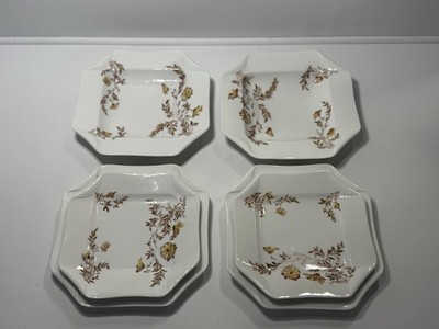 Antique Haviland Limoges France 6pc Set Octagonal Plates Bowls 