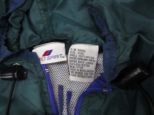 Vintage 90’s Y2K Pro Spirit Windbreaker Men’s Jacket Size 2XL Color Block Retro - Picture 3 of 12