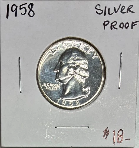1958 Proof Silver Washington Quarter