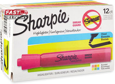 Sharpie Tank Style Highlighters Chisel Tip Assorted Box of 12