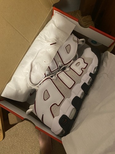 UK Size 10.5 - Nike Air More Uptempo '96 White Team Red - Picture 6 of 7