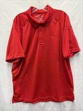 5.11 Tactical Series Red Polo Shirt Mens Size L Short Sleeve Uniform Casual