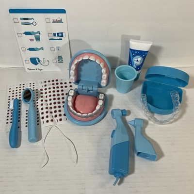 Melissa & Doug Super Smile Dentist Partial Kit Teeth Toothbrush Cavity Braces