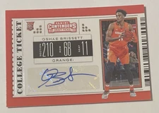 2019-20 Panini Contenders College Ticket Autograph #114 Oshae Brissett Rc Auto