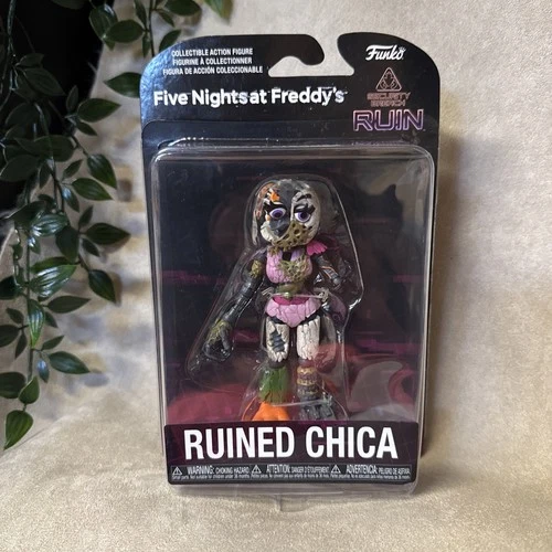 RUINED CHICA FIVE NIGHTS AT FREDDY'S FIGURE 5" NEW FUNKO SECURITY BREACH