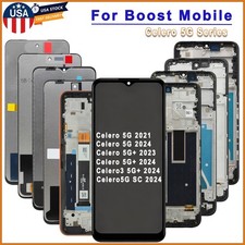 LCD Display Touch Screen Digitizer Frame To Boost Mobile Celero 3 5G Plus Series