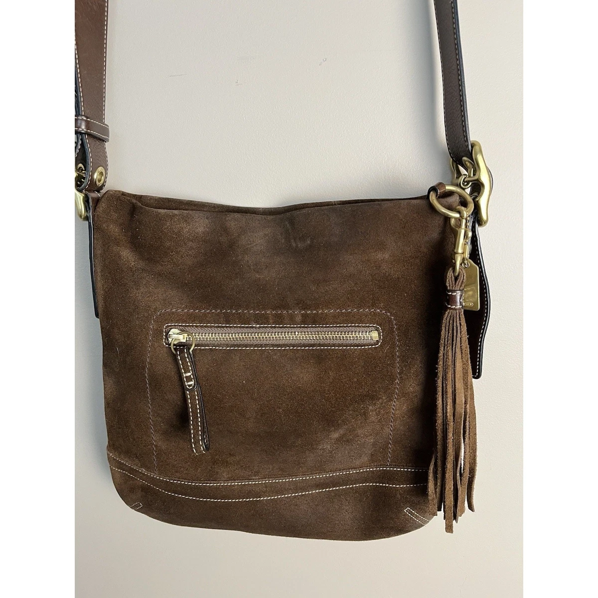 Coach Fringe Suede Exterior Bags & Handbags for Women for sale | eBay