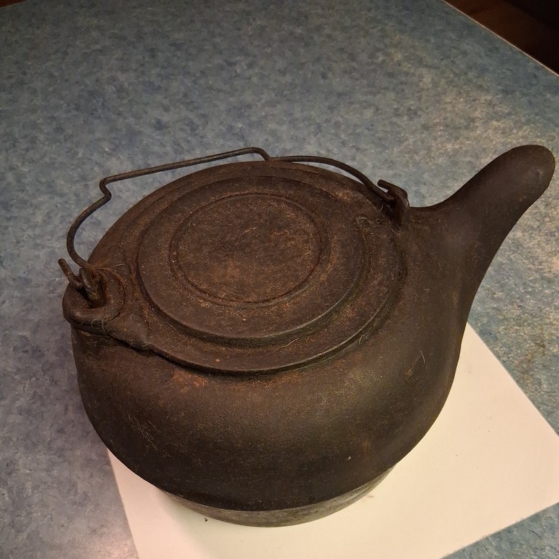 Antique Cast Iron Kettle