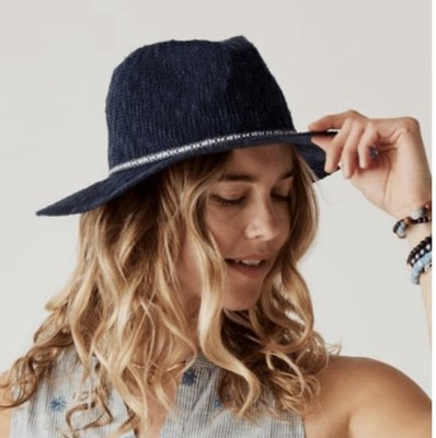 Carve Designs Women Capistrano Crushable Packable Hat Brim Blue OSFM Sun Summer
