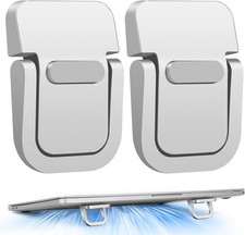 Lightweight Foldable Laptop Stand for Enhanced Posture  Cooling - Modern Silver