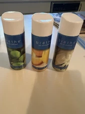 3 Homedics Brethe Air Revitalizer BRT-150 Sent Refill Bottles 2.03 Fl Oz