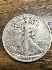 1945-D Walking Liberty Half dollar Actual Coin Check My Store Out (Silver $48.78